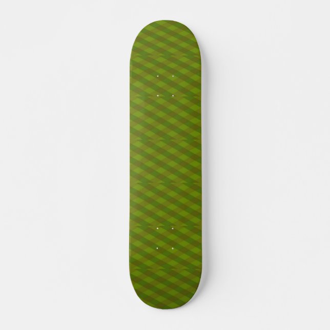 Checkered art pattern skateboard (Front)