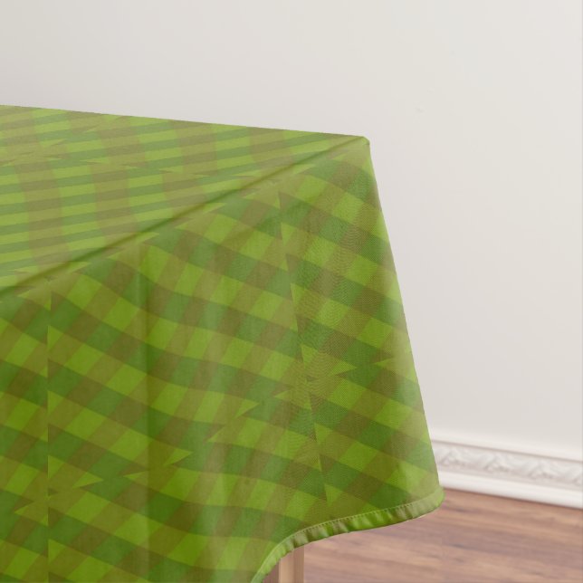 Checkered art pattern tablecloth (In Situ)