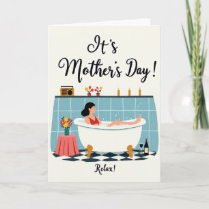 Checkered Bathtime Bliss Card