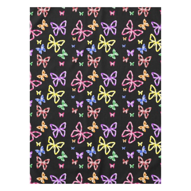 CHECKERED BUTTERFLIES TABLECLOTH (Front)