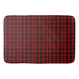 Checkered Christmas Red Buffalo Plaid Bath Mat