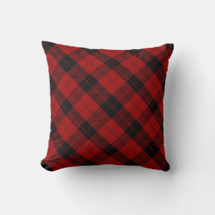 Checkered Christmas Red Buffalo Plaid Cushion