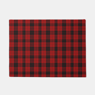 Checkered Christmas Red Buffalo Plaid Doormat