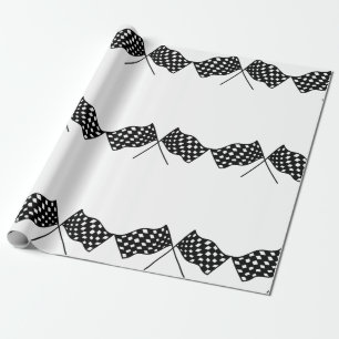 Checkered Flags Wrapping Paper