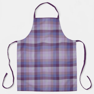 Checkered Grape Lavender Magenta Blue Purple       Apron