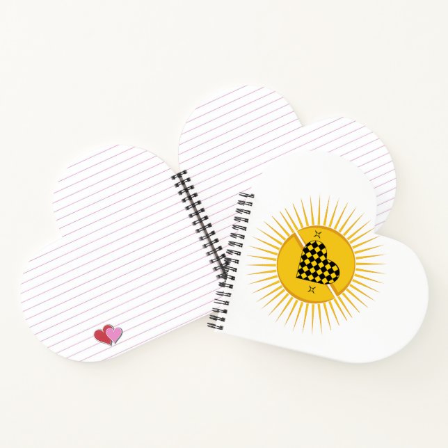 Checkered Heart of the Golden Sun Notebook (Inside)