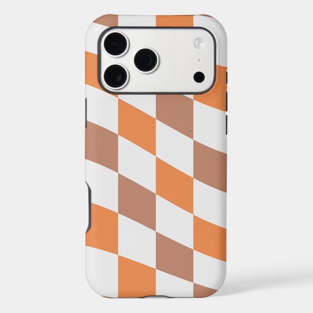 Checkered Pattern iPhone 17 Pro Max Case (Back)