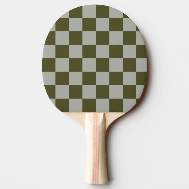Checkered Ping Pong Paddle (Back)