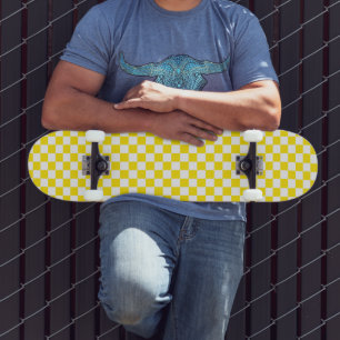 Checkered Print Skateboard