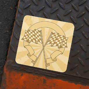 Checkered Racing Flags Stickers
