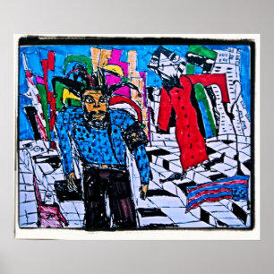 CHECKERED STREET POSTER