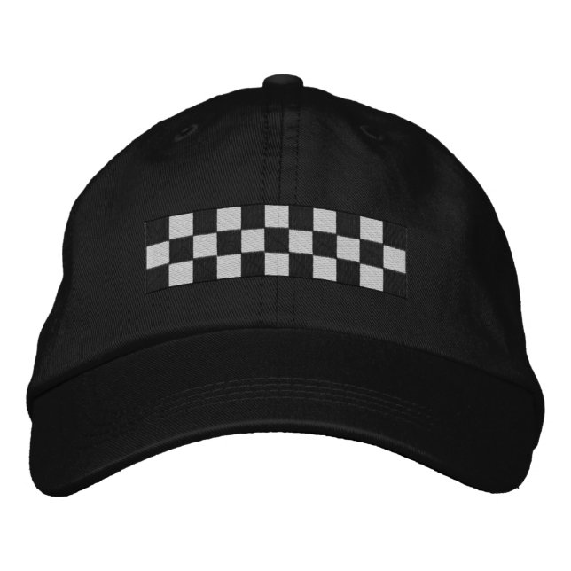 Checkers Embroidered Hat (Front)
