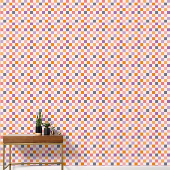 Checkers Pastel Cosy  Wallpaper (Hallway)