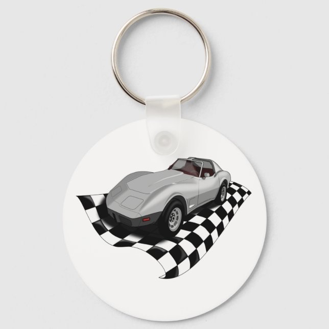 Checkervette Key Ring (Front)