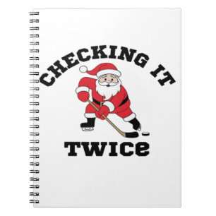Checking it Twice Santa  Notebook