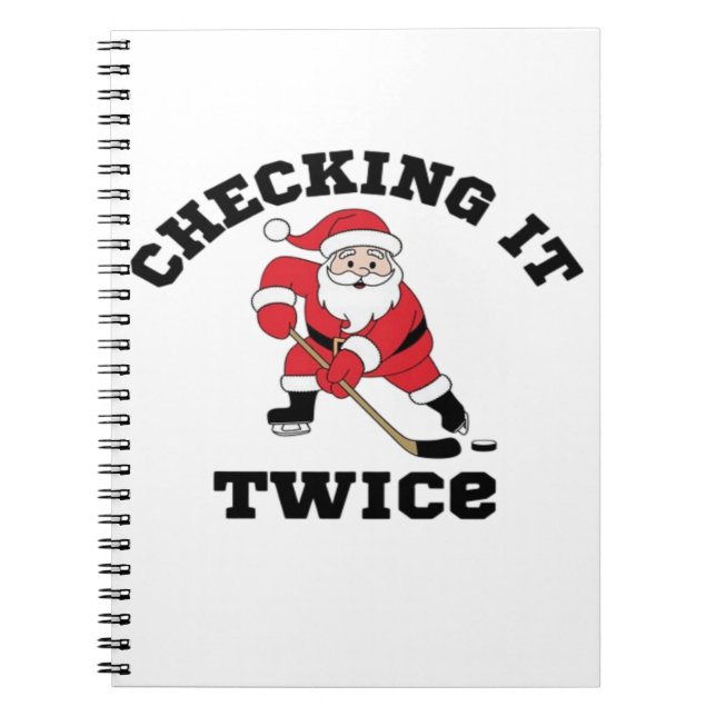 Checking it Twice Santa  Notebook (Front)