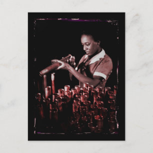 Checking Munitions in Factory Postcard