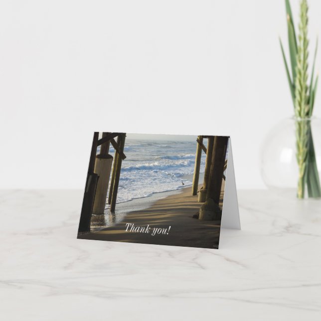 Checking The Shoreline Thank You Card (Front)