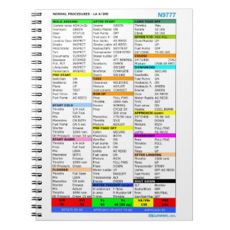 Checklist notepad notebook