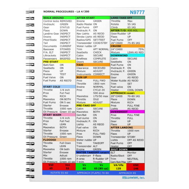 Checklist notepad notebook (Front)