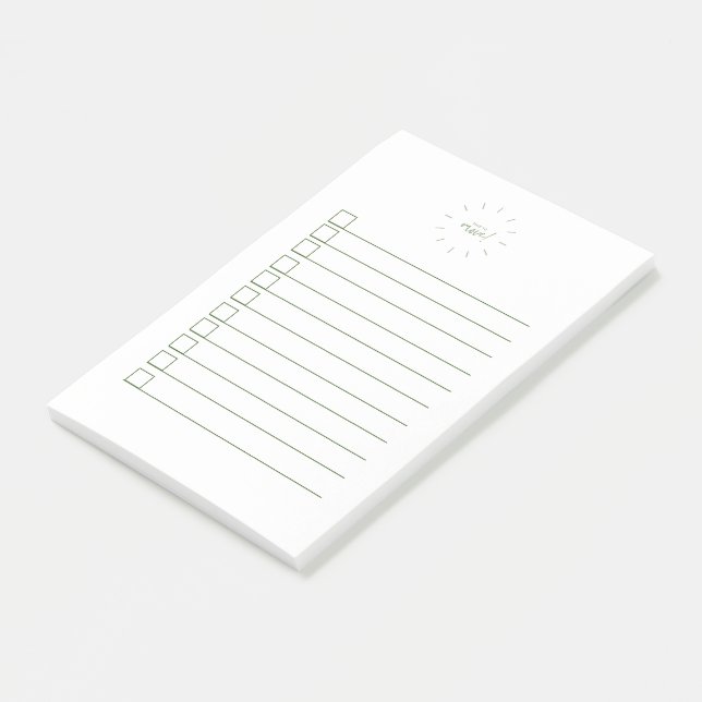 CheckList Time To Move Block Post-it Notes (Angled)