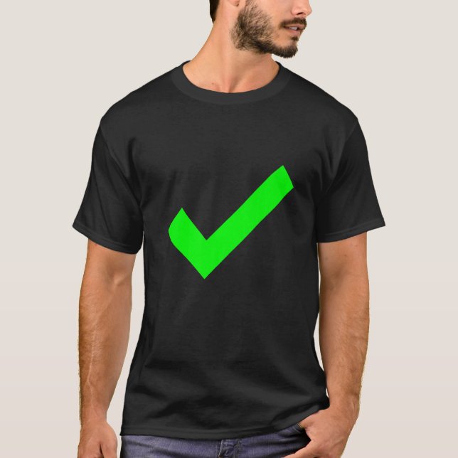 Checkmark Yes Confirmed Check The Box Check Mark   T-Shirt (Front)