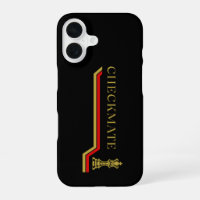 Checkmate chess game black red gold