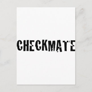 checkmate chess postcard
