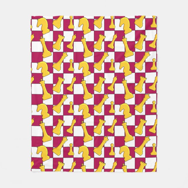 Checkmate Chic | CC-02 |  Fleece Blanket (Front)