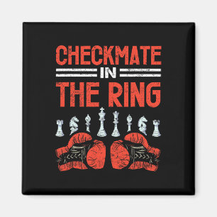 Checkmate In The Ring Chess Boxing Fusion Magnet