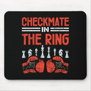 Checkmate In The Ring Chess Boxing Fusion Mouse Pad