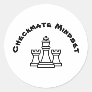 Checkmate Mindset Classic Round Sticker