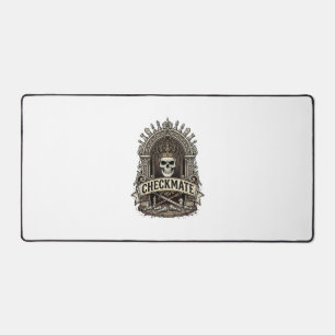 Checkmate Skull King Vintage Chess Desk Mat