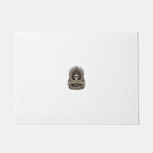 Checkmate Skull King Vintage Chess Doormat