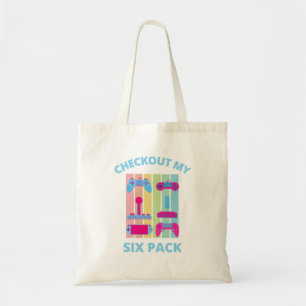 CHECKOUT MY SIX PACK gamer Tote Bag