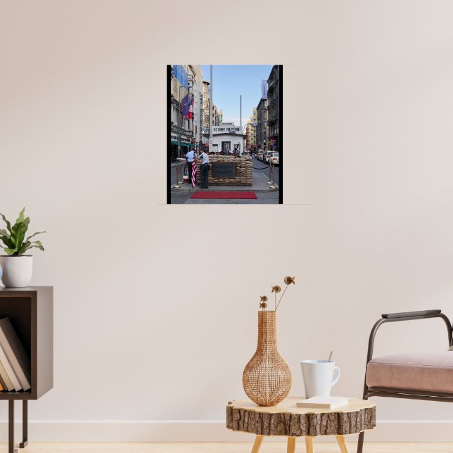 Checkpoint Charlie Berlin | Colour Version Poster (Living Room 3)