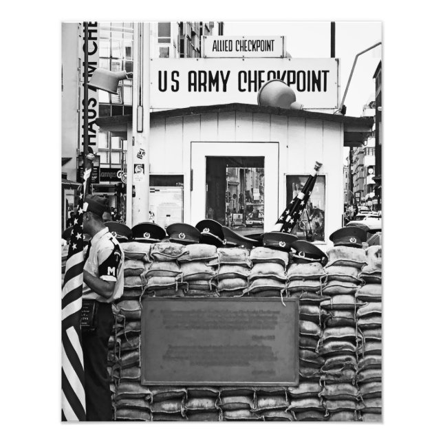 Checkpoint Charlie Berlin Photo Print (Front)