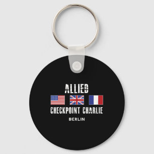 Checkpoint Charlie Cold War Berlin Wall East Germa Key Ring