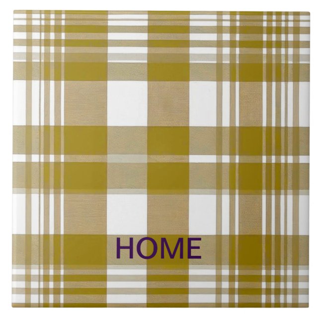 Checks Ceramic Tile (Front)