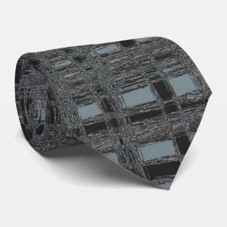 Checks in Black 'n Blue Tie