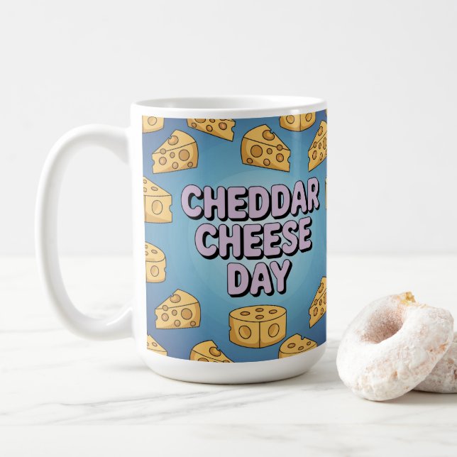 Cheddar Cheese Day Classic Mug (With Donut)