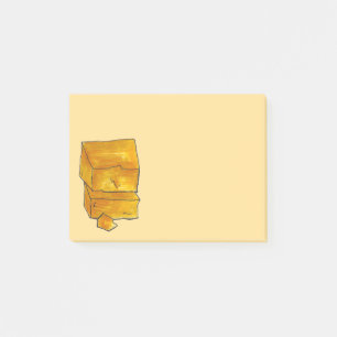 Cheddar Cheese Foodie Post It Notes