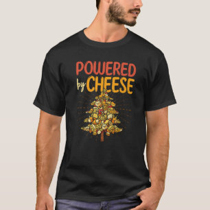 Cheddar Cheese Foodie Snack Powered By Cheese T-Shirt
