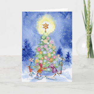 Cheddar Corners Community Christmas Tree Card