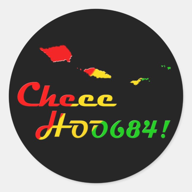 CHEE HOO CLASSIC ROUND STICKER (Front)