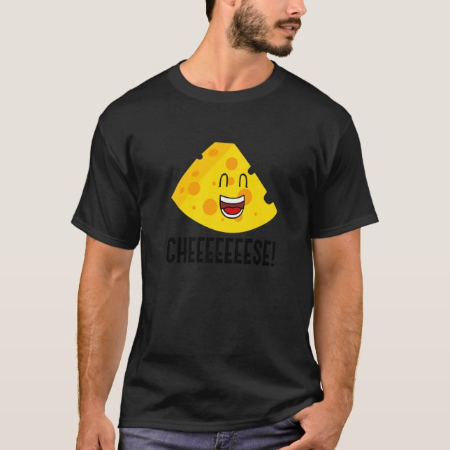 Cheeeeese  Saying Cheese Maker Organic Food T-Shirt (Front)