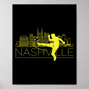 Cheek Creations Nashville Soccer City Mls Poster