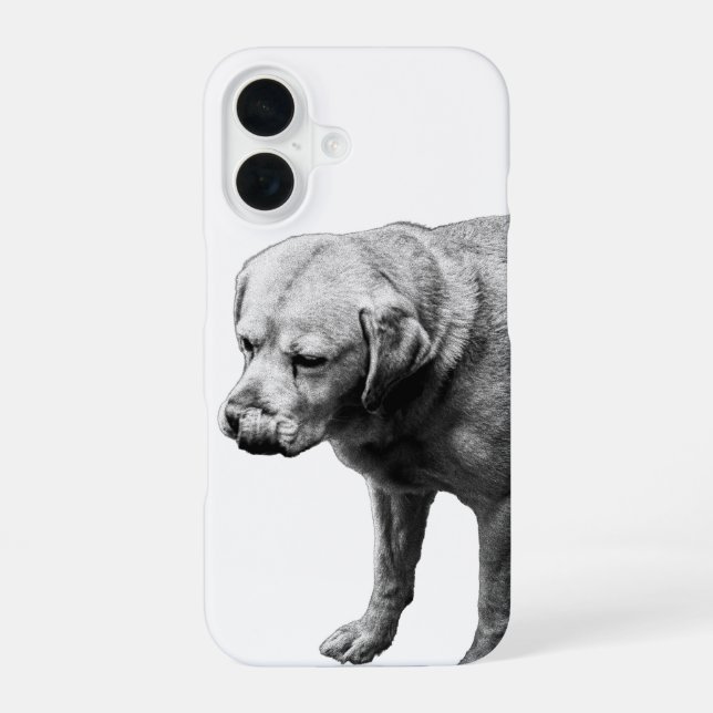 Cheek in Monochrome iPhone 16 Case (Back)