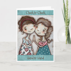 Cheek to Cheek - Customizable Greeting Card