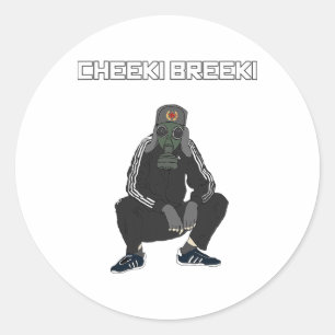 Cheeki Breeki - Gopnik Slav Style Funny Gamer Stal Classic Round Sticker